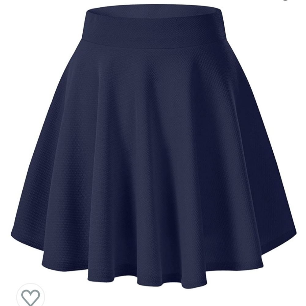🌻 3/$17 Navy Blue Skater Skirt XL